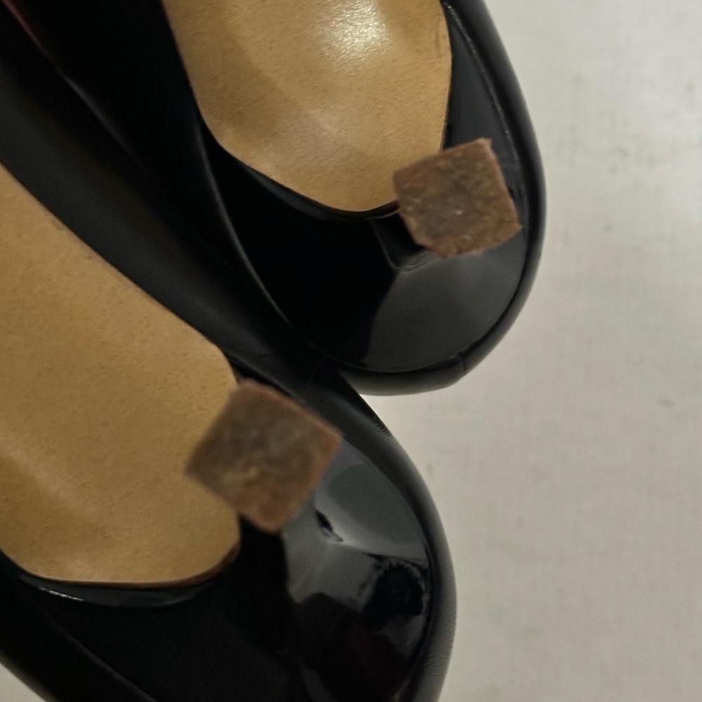 St.John navy blue/gold pointed heels size 38 - Picture 7 of 13